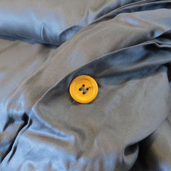 Buffy Duvet Cover Lyocell King Color 'Shadow' Charcoal Black NEW Open Box - Picture 6 of 9